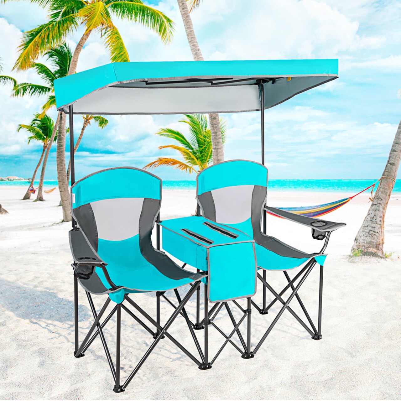 Outdoor chair with sunshade hotsell
